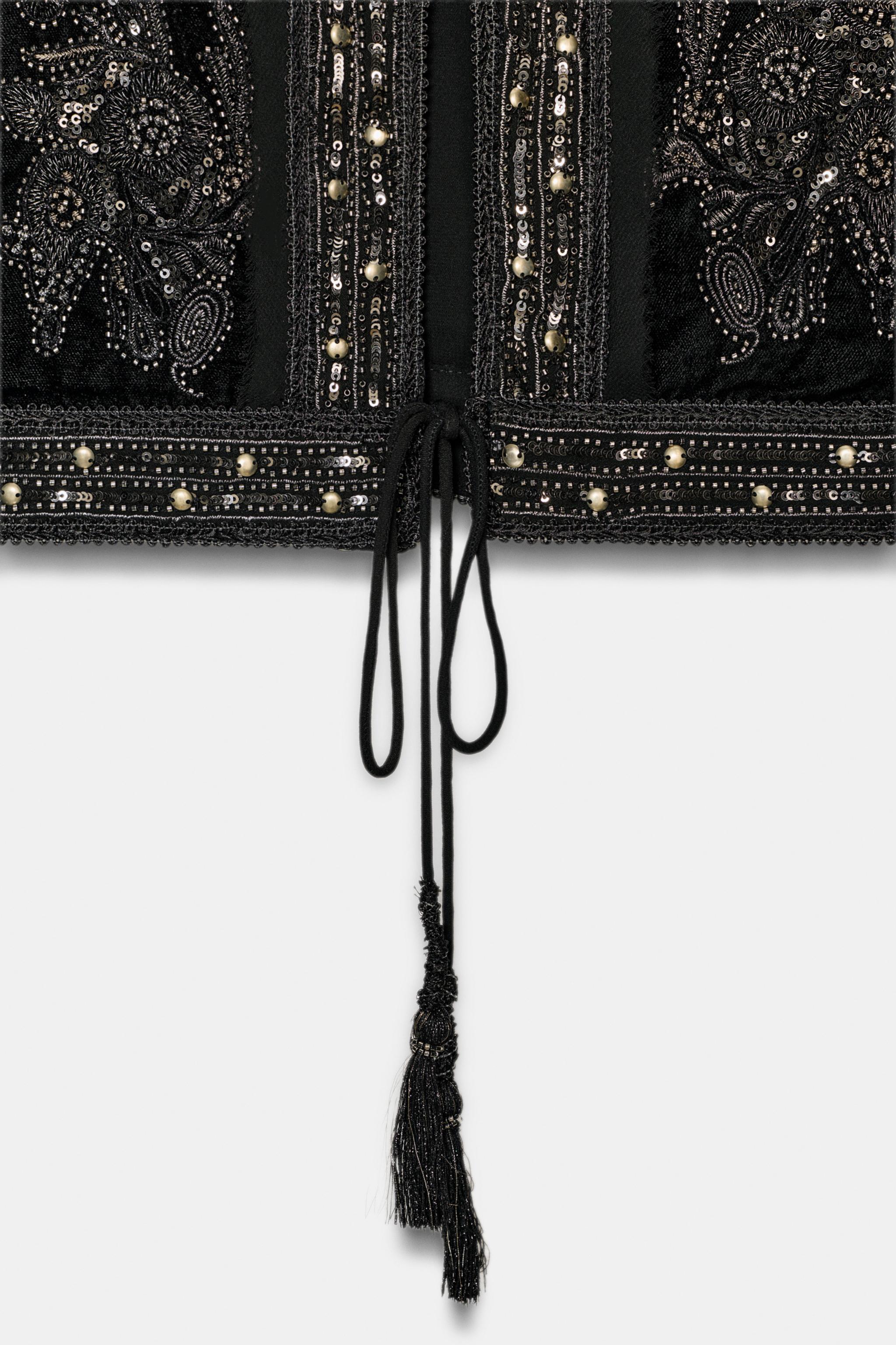 ZW COLLECTION LIMITED EDITION EMBROIDERED CROPPED JACKET